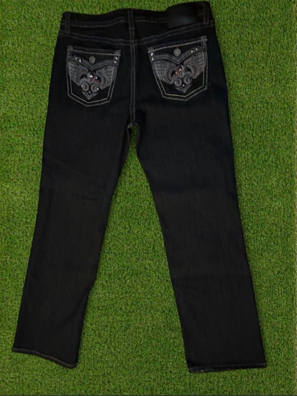Y2K jeans with rhinestone and y2k design